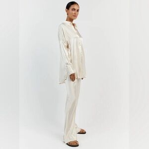 DISSH SIMONE CREAM SATIN SET (Top & Bottom)